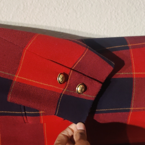 Vintage Plaid Blazer - Picture 4 of 5